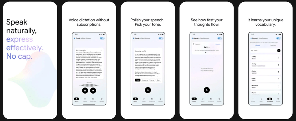 Google AI Edge Eloquent | Source App Store